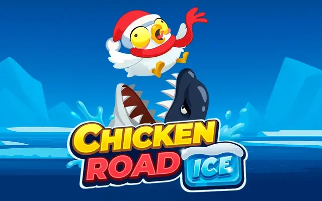 Chicken Road Ice, traversée de la banquise avec des requins sous la glace